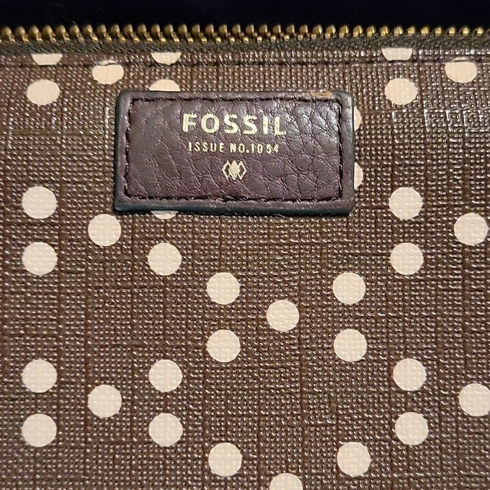 Fossil Brown Polka Dot Wallet - Picture 2 of 10